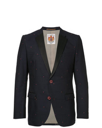 Education From Youngmachines Cherry Embroidered Blazer