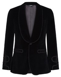 Dolce & Gabbana Single Breasted Tailored Tuxedo Blazer