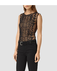 AllSaints Cariad Embroidered Top