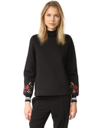 Mother of Pearl Cassie Embroidered Sleeve Top
