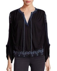Free People Eden Embroidered Top