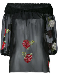 Blugirl Embroidered Floral Blouse