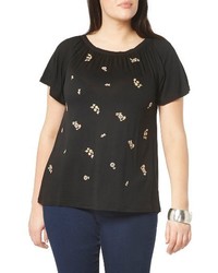 Evans Plus Size Embroidered Top