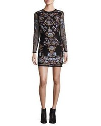 Free People Royal Bodycon Embroidered Mini Dress