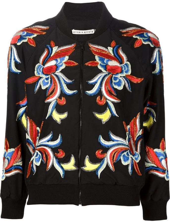 Alice and shop olivia embroidered jacket