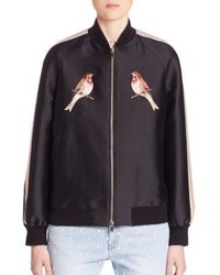 Stella McCartney Bird Embroidered Bomber Jacket