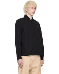 Fred Perry Black Embroidered Bomber Jacket