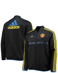 adidas Black Manchester United Icons Woven Full Zip Jacket At Nordstrom