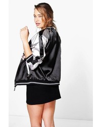 Boohoo Boutique Eloise Embroidered Bomber Jacket