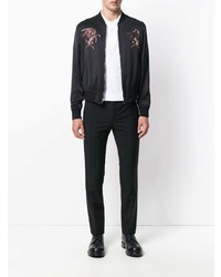 Alexander McQueen Embroidered Bomber Jacket