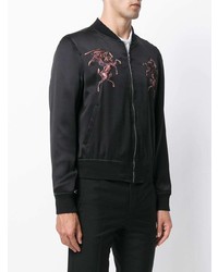 Alexander McQueen Embroidered Bomber Jacket