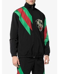 Gucci Embroidered Contrast Stripe Logo Track Jacket