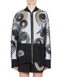 Stella McCartney Embroidered Tulle Bomber Jacket