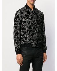 Saint laurent embroidered outlet jacket