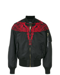 Marcelo Burlon County of Milan Embroidered Wing Bomber Ajcket