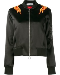 Paco Rabanne Embroidered Flame Bomber Jacket