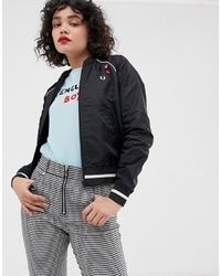 Fred Perry X Amy Winehouse Foundation Embroidered Bomber Jacket