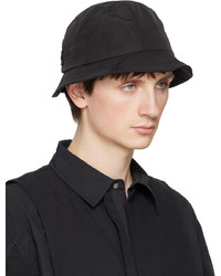 C2h4 Black Curvilinear Bucket Hat