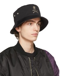 Mastermind Japan Black Embroidered Bucket Hat