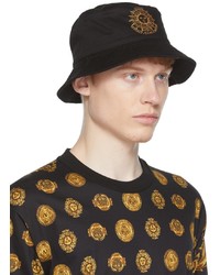 VERSACE JEANS COUTURE Black Gold Garland Sun Bucket Hat
