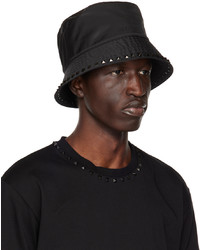 Valentino Garavani Black Stud Bucket Hat