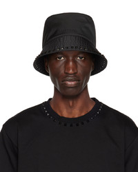 Valentino Garavani Black Stud Bucket Hat