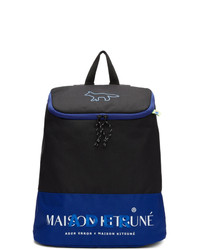 MAISON KITSUNÉ Black Ader Error Edition Layout Backpack