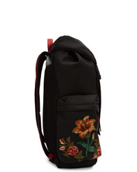 Gucci Black Blind For Love Embroidered Backpack