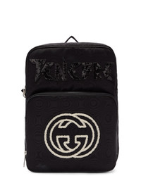 Gucci Black Tenebre Patch Backpack