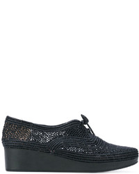 Robert Clergerie Embroidered Lace Up Shoes