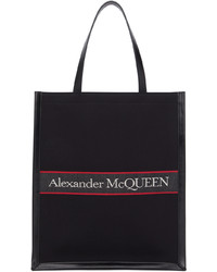 Alexander McQueen Black Red Selvedge Tote