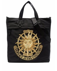 VERSACE JEANS COUTURE Embroidered Logo Tote Bag