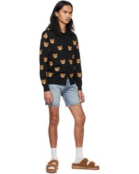 Moschino Black Allover Teddy Cardigan