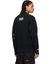 AAPE BY A BATHING APE Black Embroidered Cardigan