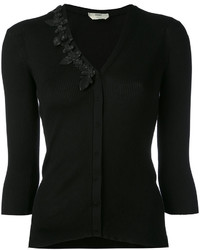 Fendi Embroidered Fitted Cardigan