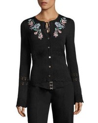 Nanette Lepore Lovesong Embroidered Cardigan