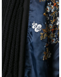 No.21 No21 Embroidered Arm Ribbed Cardigan