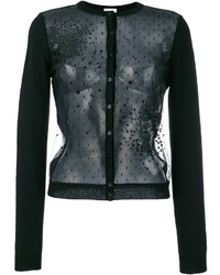 RED Valentino Sheer Embroidered Cardigan
