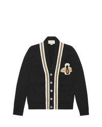 Gucci Wool Cardigan With Bee Appliqu Unavailable