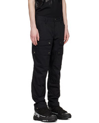 Burberry Black Embroidered Cargo Pants