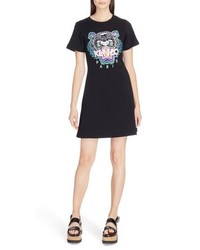 Kenzo Tiger Flare Embroidered T Shirt Dress