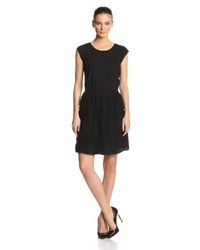 Vince Camuto Two By Short Sleeve Embroidered Dress