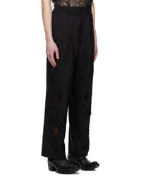 Feng Chen Wang Black Embroidered Trousers