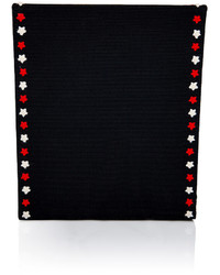 Olympia Le-Tan Embroidered Club Olympia Clutch In Black