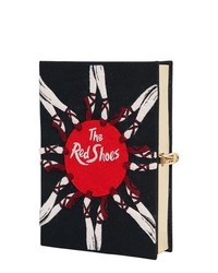 The Red Shoes Embroidered Book Clutch