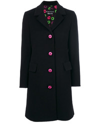 Moschino Boutique Embroidered Button Coat