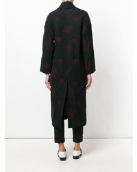 Romeo Gigli Vintage Contrasting Embroidery Coat