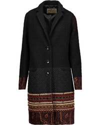 Etro Embellished Wool Blend Jacquard And Matelass Coat