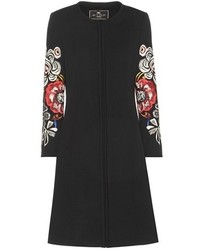 Etro Embroidered Wool Blend Coat