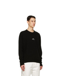 Givenchy Black Cashmere Embroidered Refracted Sweater